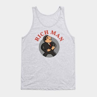 cute rich man character Tank Top